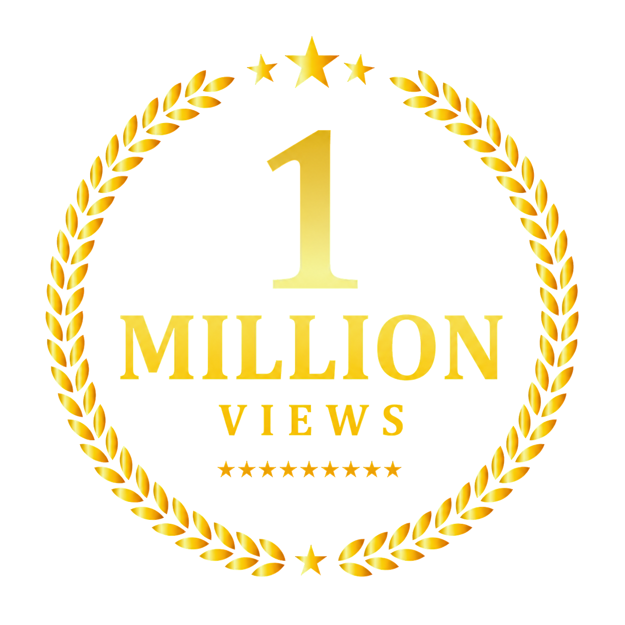 1 Million View Guarantee Badge